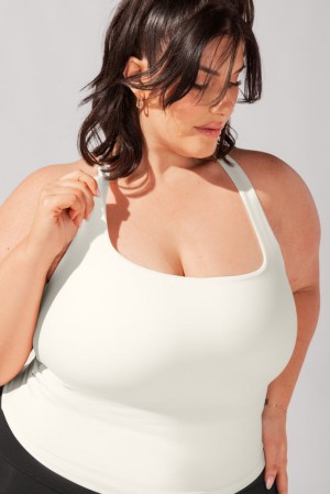 POPFLEX Audrey Tank Weiß | 90HZRWLQX