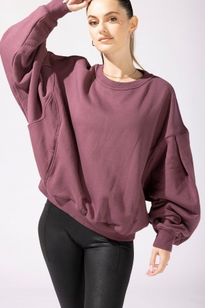 POPFLEX Brunch Pullover Merlot | 51AGJMNYD