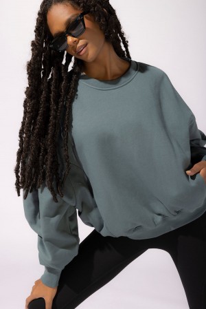 POPFLEX Brunch Pullover Teal | 18CITXPHZ