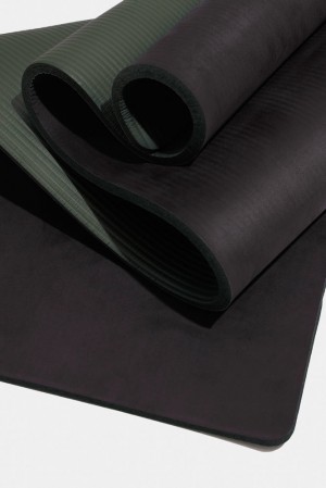 POPFLEX CloudCushion Vegan Wildleder Yoga Mat Schwarz | 06VLIQUMD