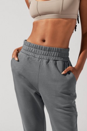 POPFLEX Cloud Rollover Sweatpant Smoke | 04XYGLWQD