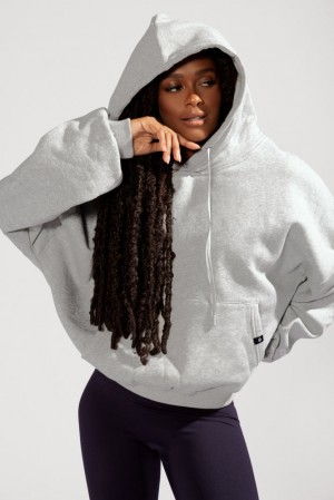 POPFLEX Pullover Cloud Hoodie Grau | 97MJYCGSQ