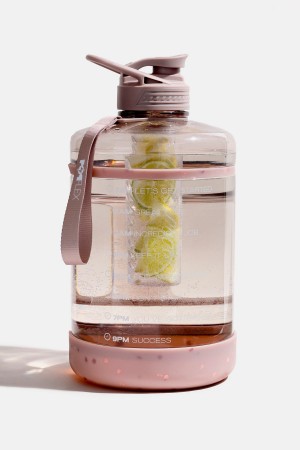 POPFLEX Ready Set Glow Gallon Timer Bottle with Fruit Infuser Lila | 14OGVLAPQ