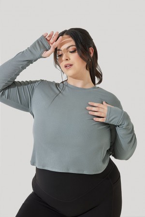 POPFLEX Refine Long Sleeve Top Blau | 83SBLZVQC