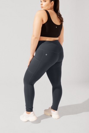 POPFLEX Supersculpt™ Leggings with Pockets (Soft Touch) Grau | 04TAVPFCW