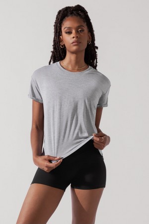 POPFLEX The Perfect Tee Grau | 47DZYOPAW