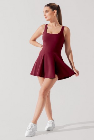 POPFLEX Tie-Breaker Superdress™ Crimson | 45WUCFPLQ