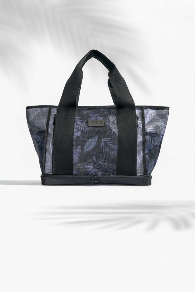 POPFLEX Big Beach Carryall Bag Midnight Palm | 54XMVCBAU