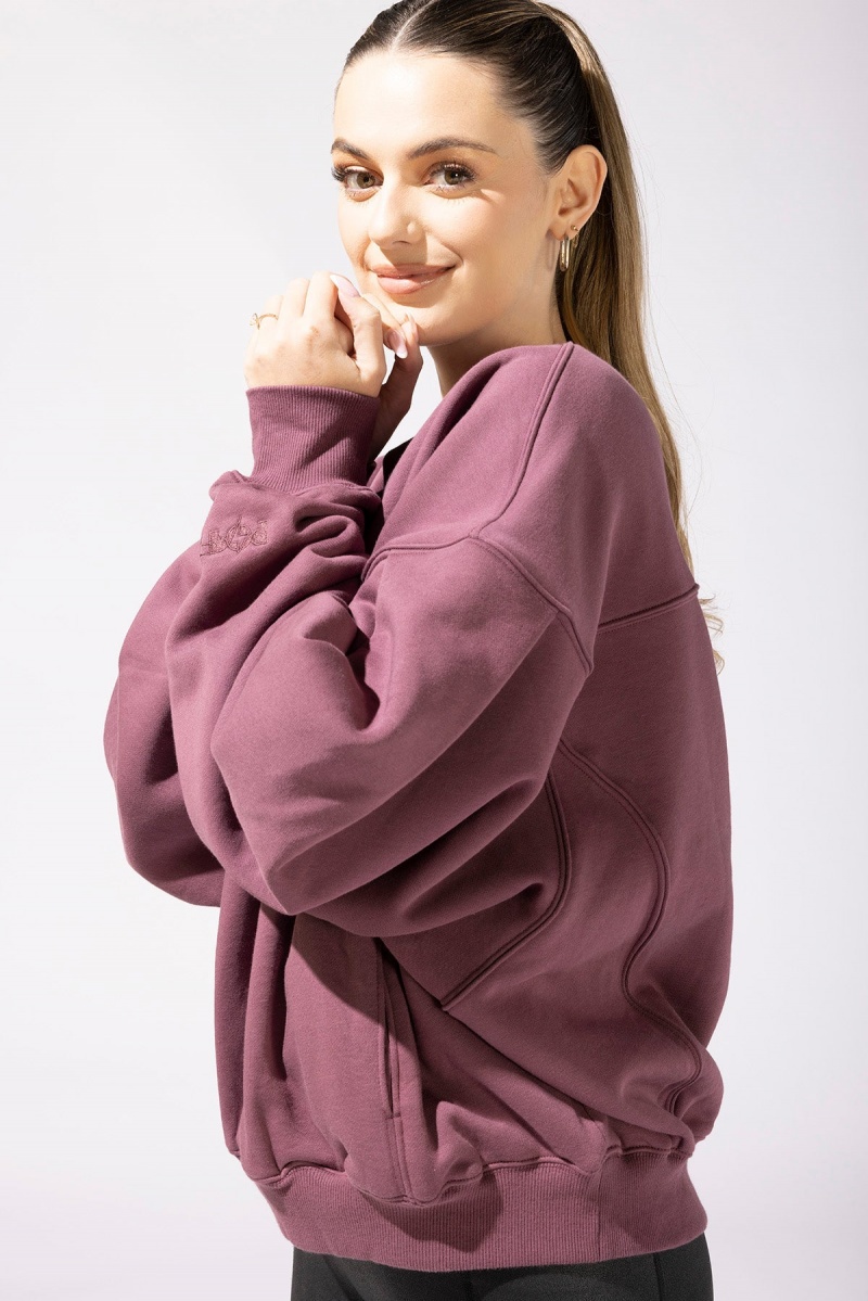 POPFLEX Brunch Pullover Merlot | 51AGJMNYD