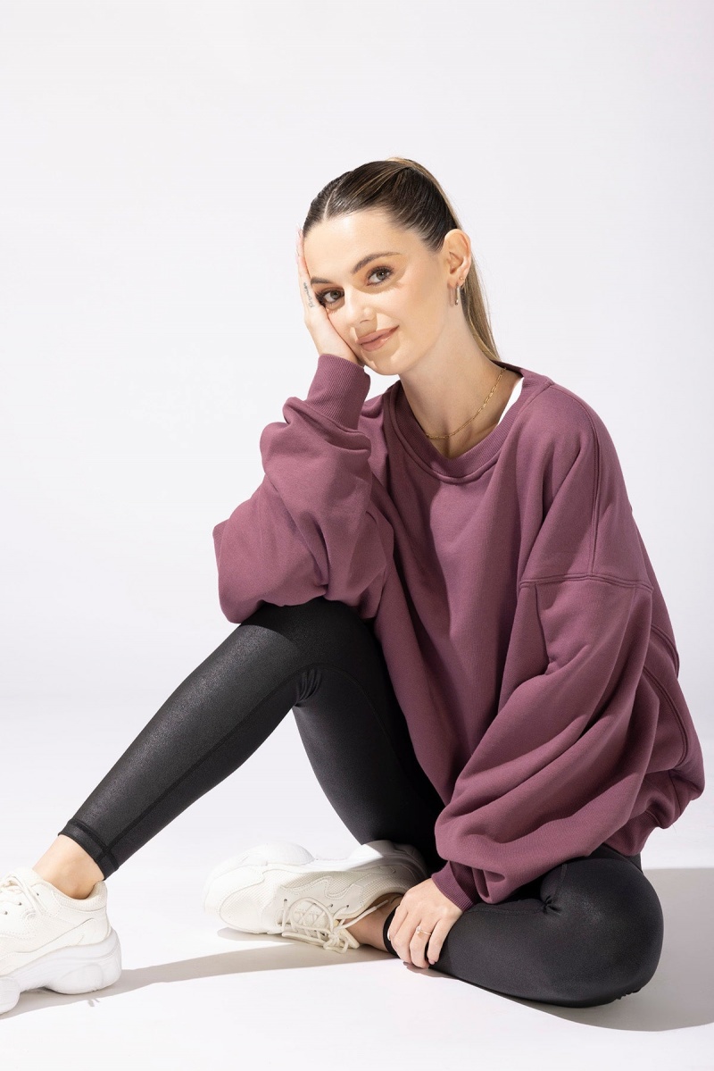 POPFLEX Brunch Pullover Merlot | 51AGJMNYD