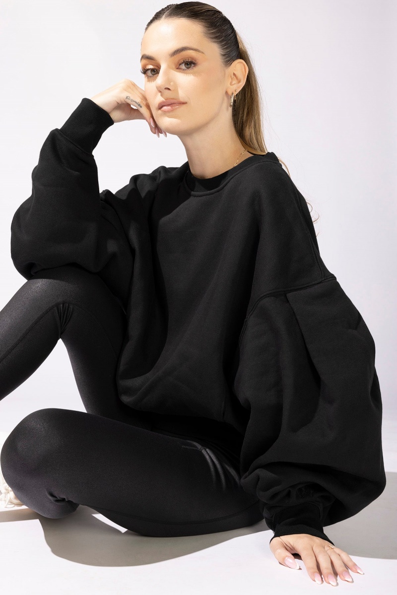 POPFLEX Brunch Pullover Schwarz | 57GQHUZTY