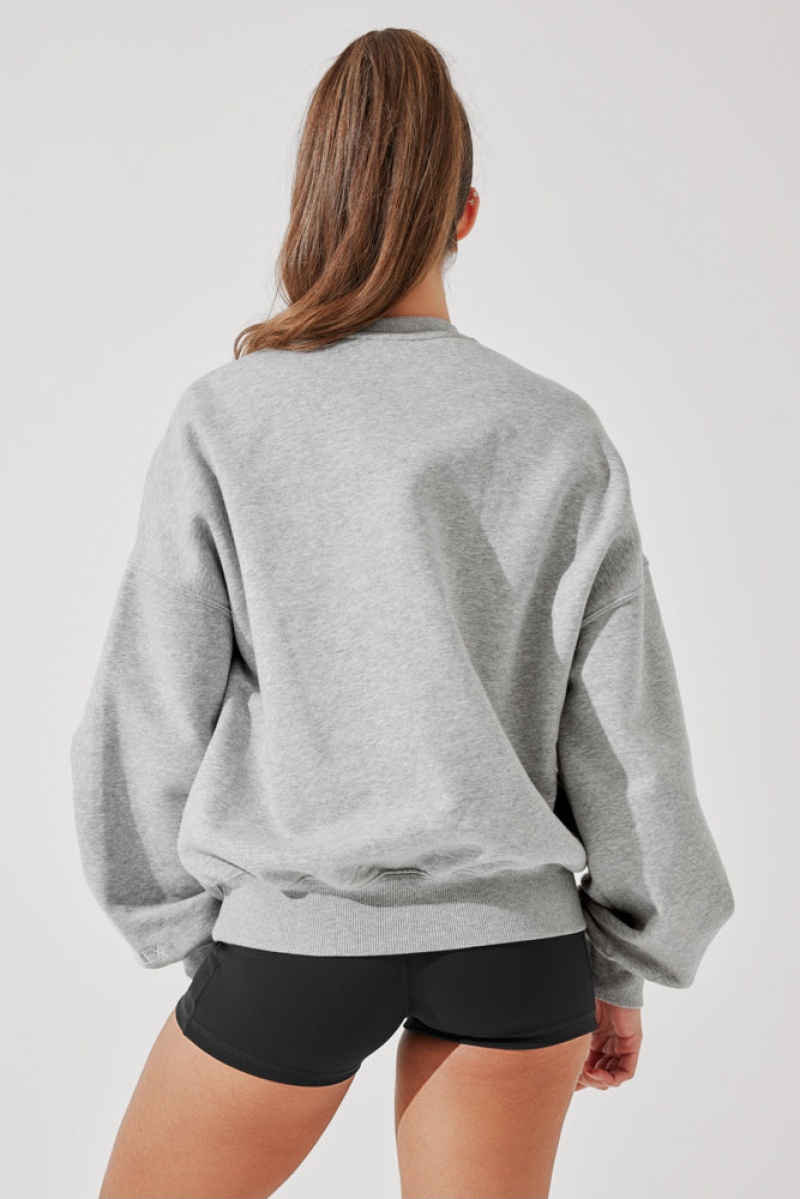 POPFLEX Cloud Crewneck Pullover Grau | 04TUCJEGN