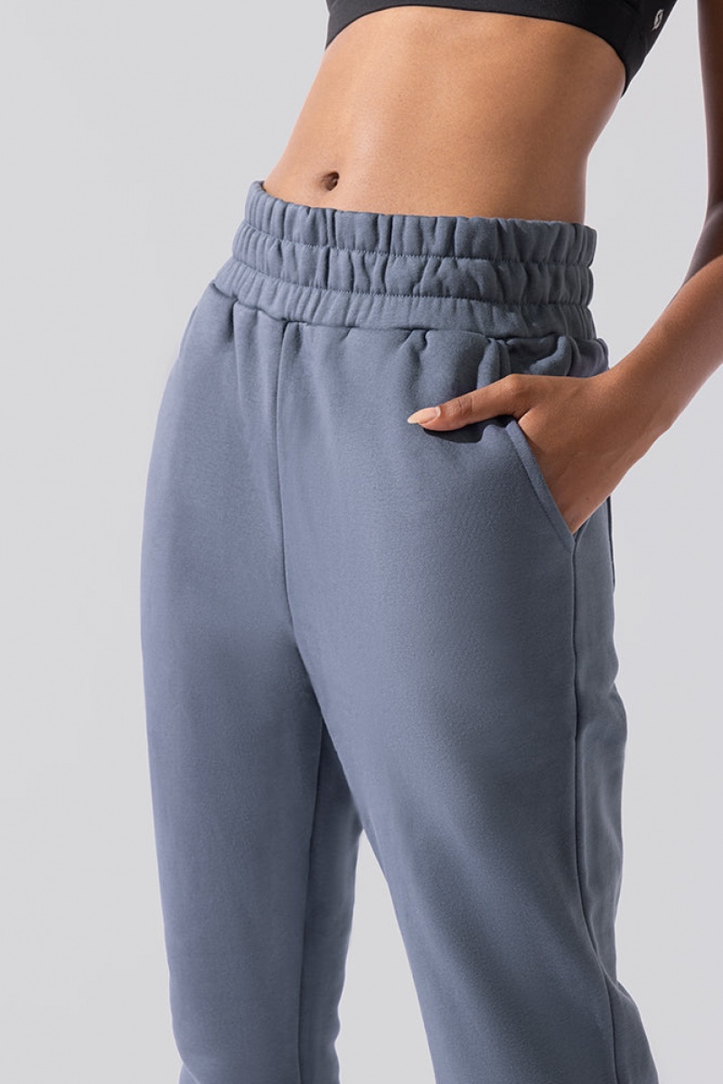 POPFLEX Cloud Rollover Sweatpant Blau | 83OEDPTJG