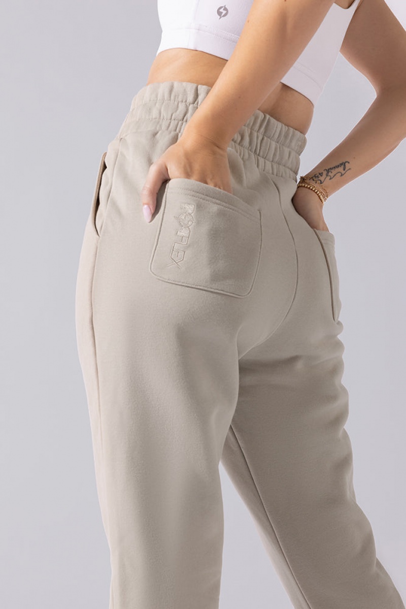 POPFLEX Cloud Rollover Sweatpant Seashell | 62PNAHZMS