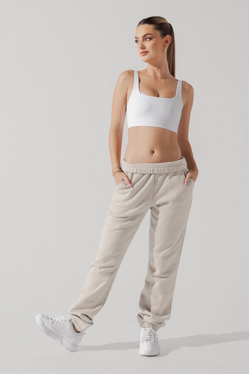 POPFLEX Cloud Rollover Sweatpant Seashell | 62PNAHZMS