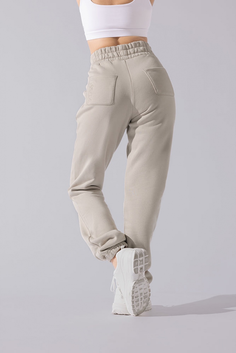 POPFLEX Cloud Rollover Sweatpant Seashell | 62PNAHZMS