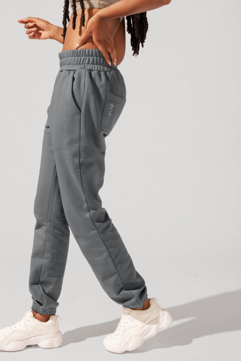 POPFLEX Cloud Rollover Sweatpant Smoke | 04XYGLWQD