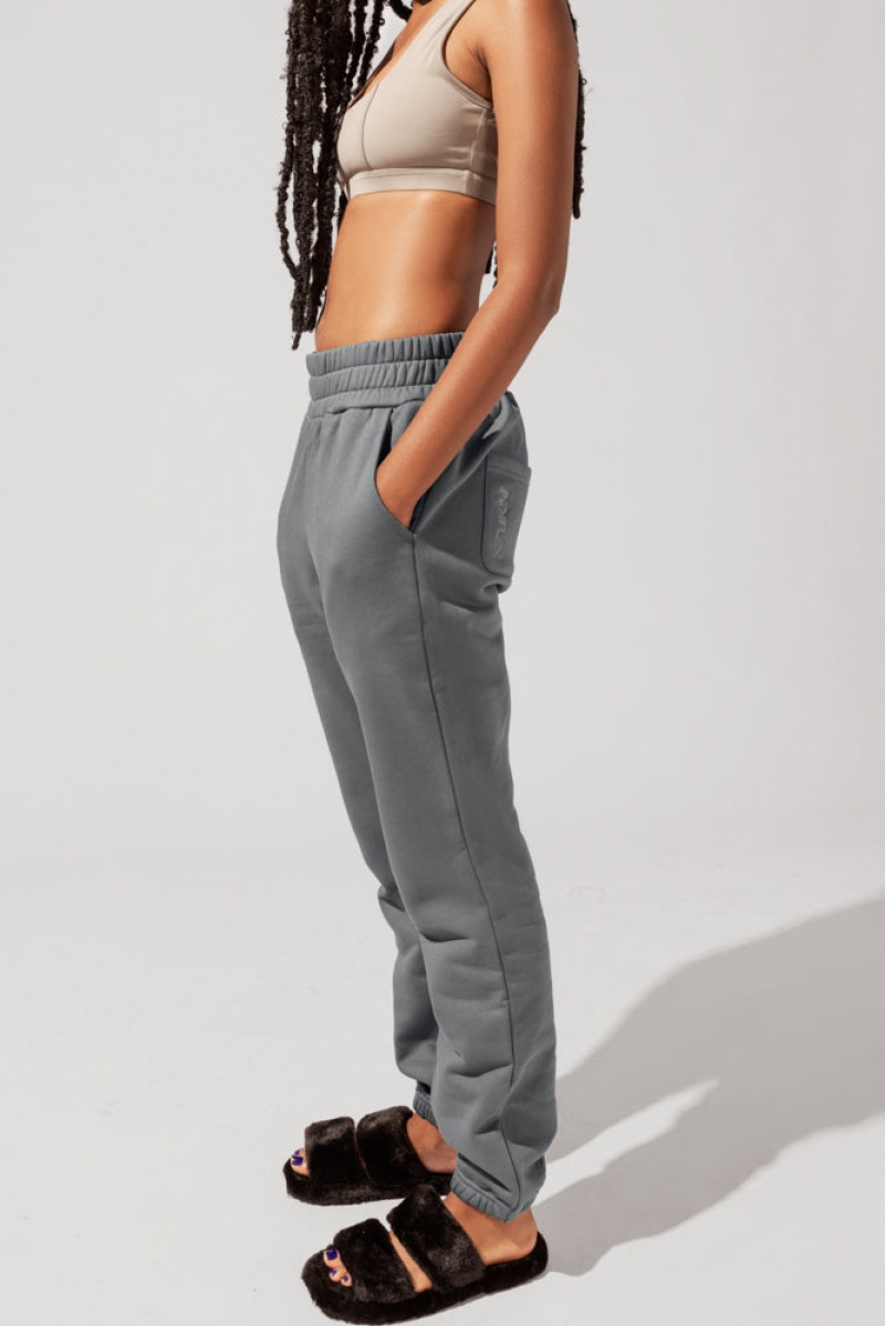 POPFLEX Cloud Rollover Sweatpant Smoke | 04XYGLWQD