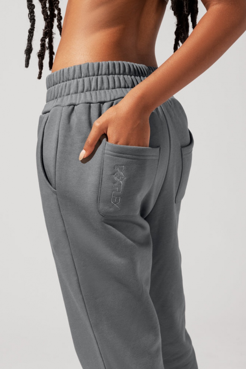 POPFLEX Cloud Rollover Sweatpant Smoke | 04XYGLWQD