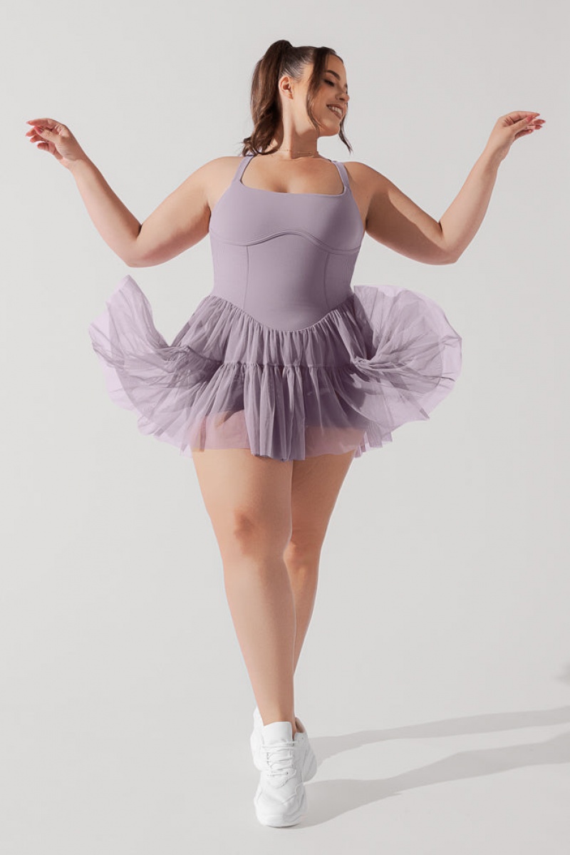 POPFLEX Corset Pirouette Kleider Dusty Mauve | 74HKFPYGM