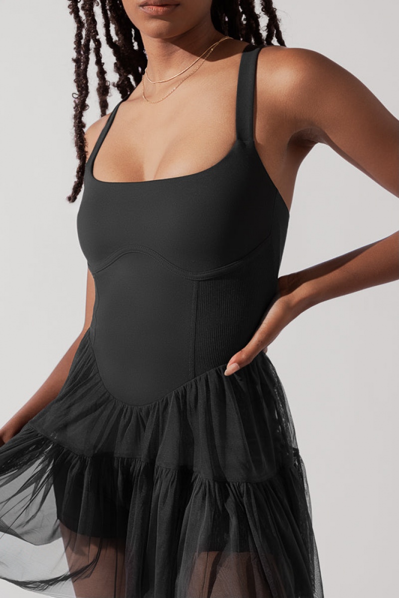 POPFLEX Corset Pirouette Kleider Schwarz | 91PRQIHZV