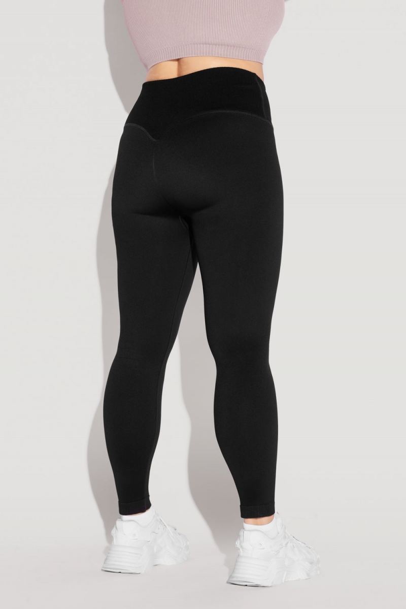 POPFLEX Crisscross Hourglass® Seamless Legging Schwarz | 37RUXQODC