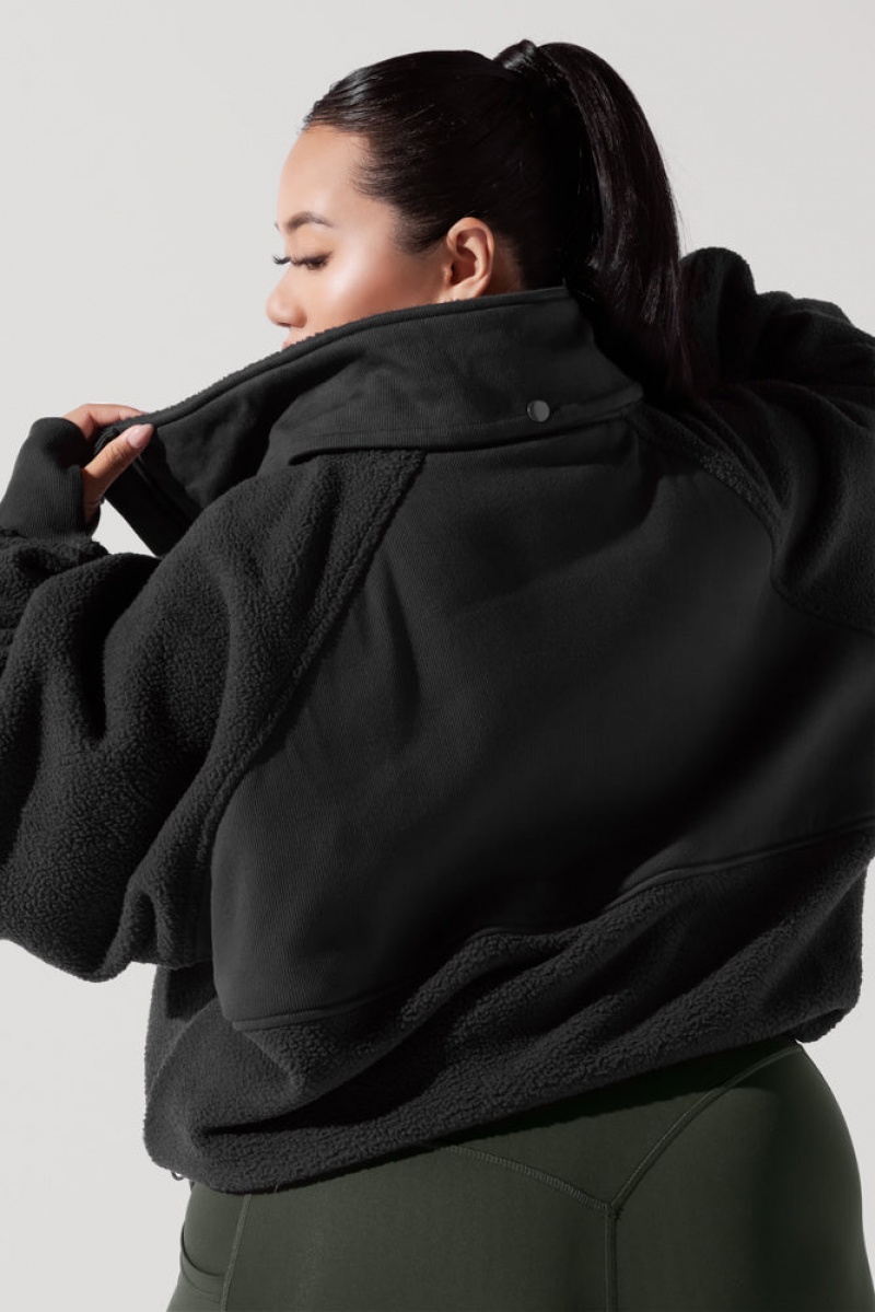 POPFLEX Find Your Inner Fleece Jacket Charcoal | 73FXKBAPN