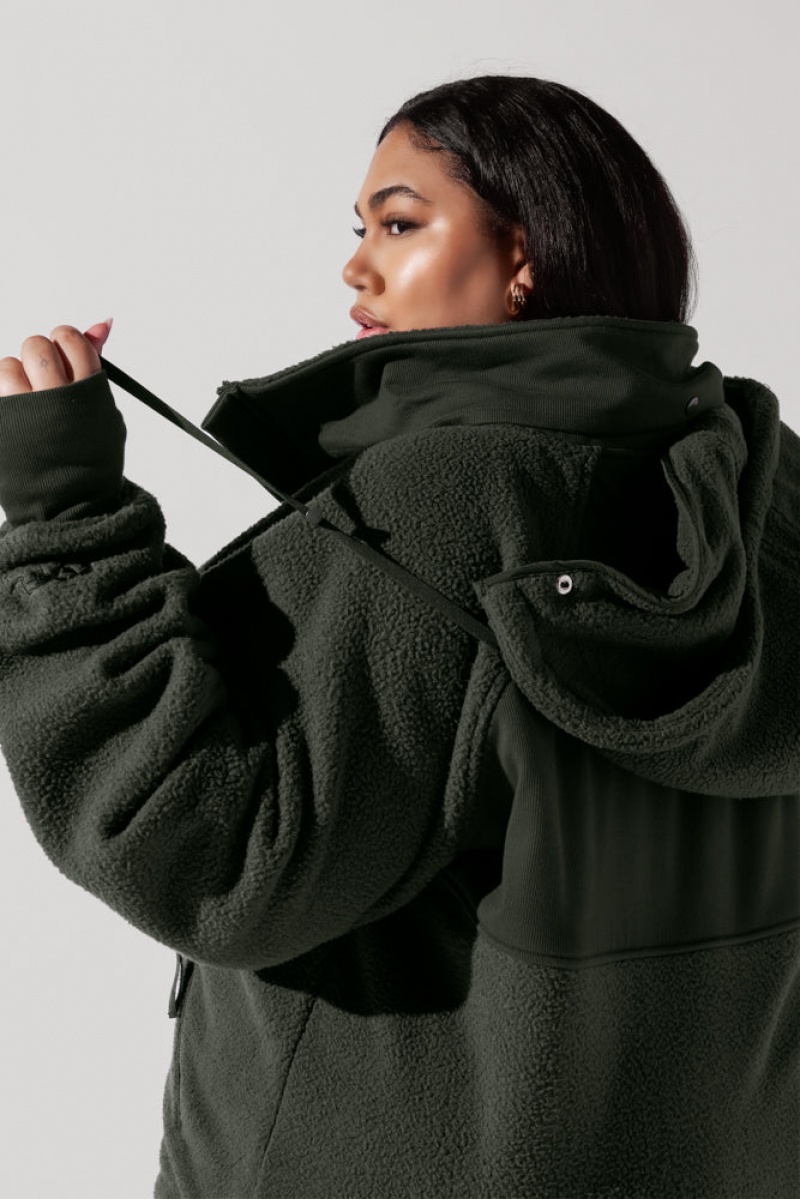 POPFLEX Find Your Inner Fleece Jacket Forestwood | 06AXCOBML