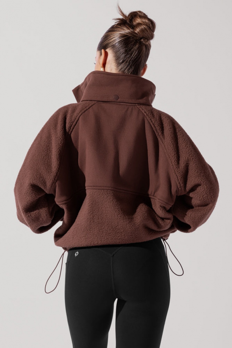 POPFLEX Find Your Inner Fleece Jacket Schokolade | 18EHAIUSV