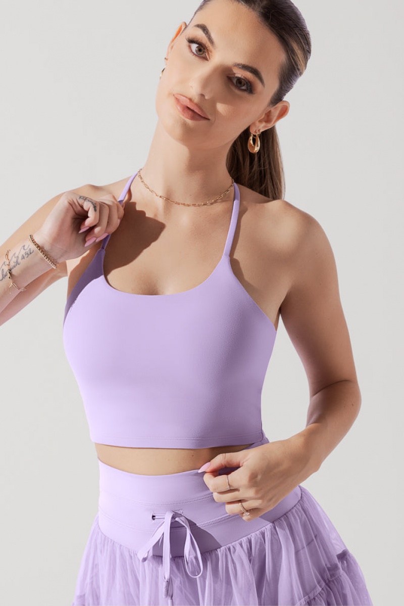 POPFLEX Flexy Crop Top Lavendel | 89IVDLECJ