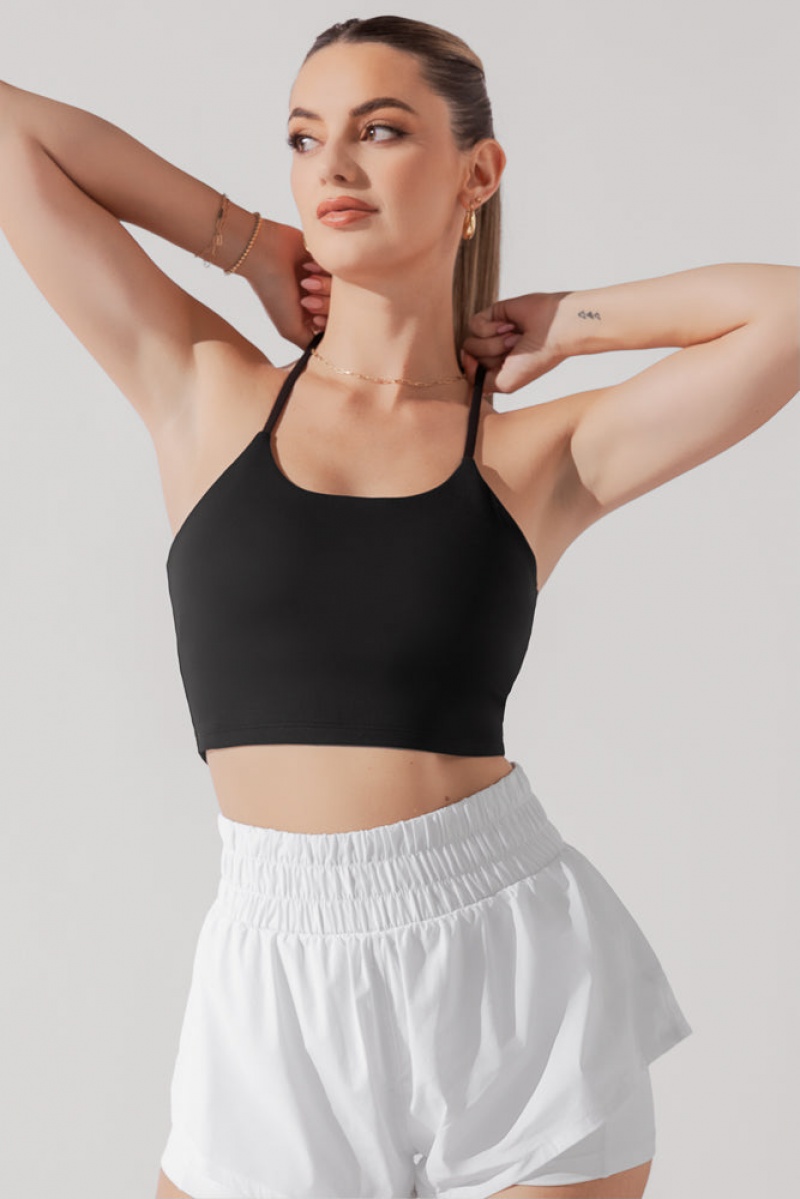 POPFLEX Flexy Crop Top Schwarz | 75AWBXDYJ