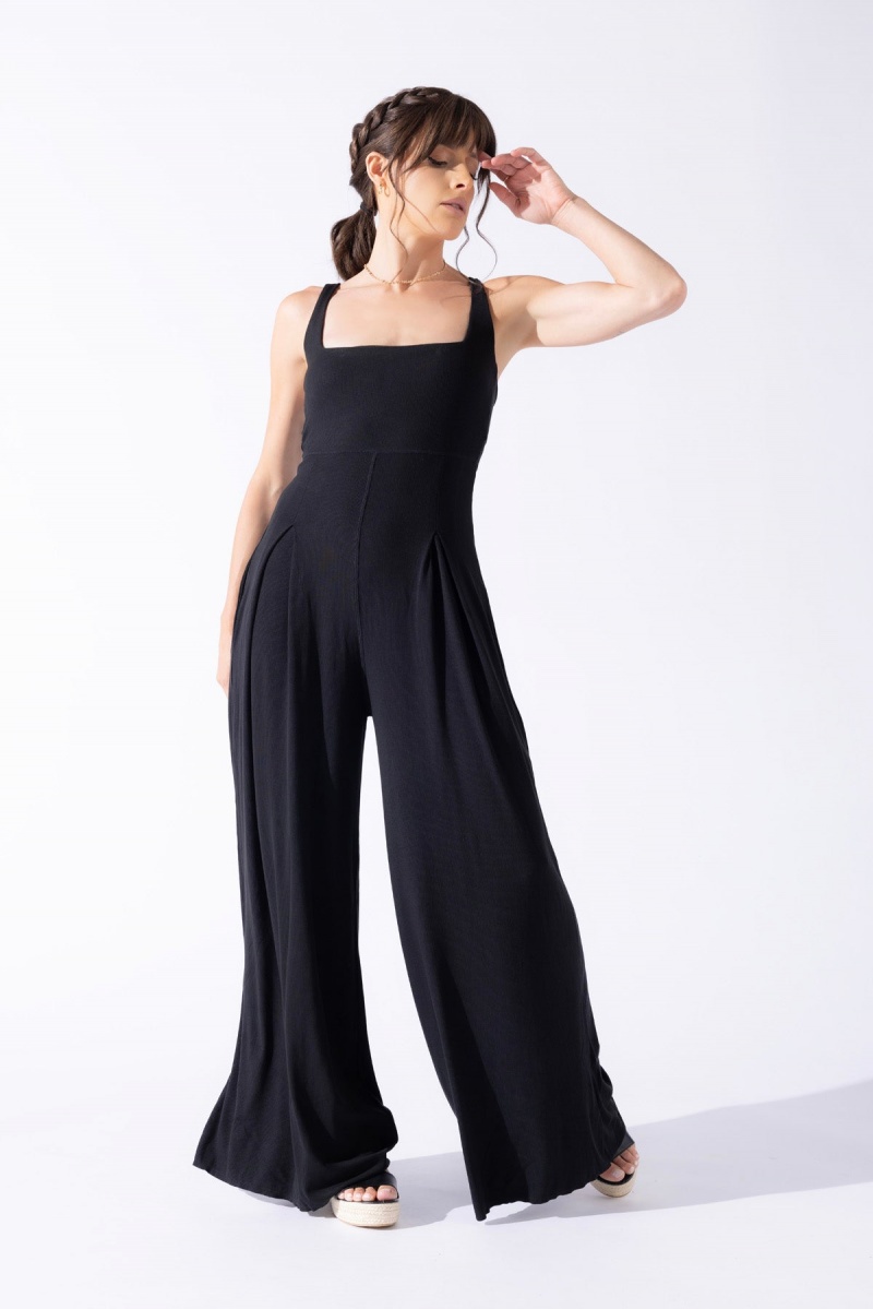 POPFLEX Go with the Flow Jumpsuit Schwarz | 65TZMXEYH