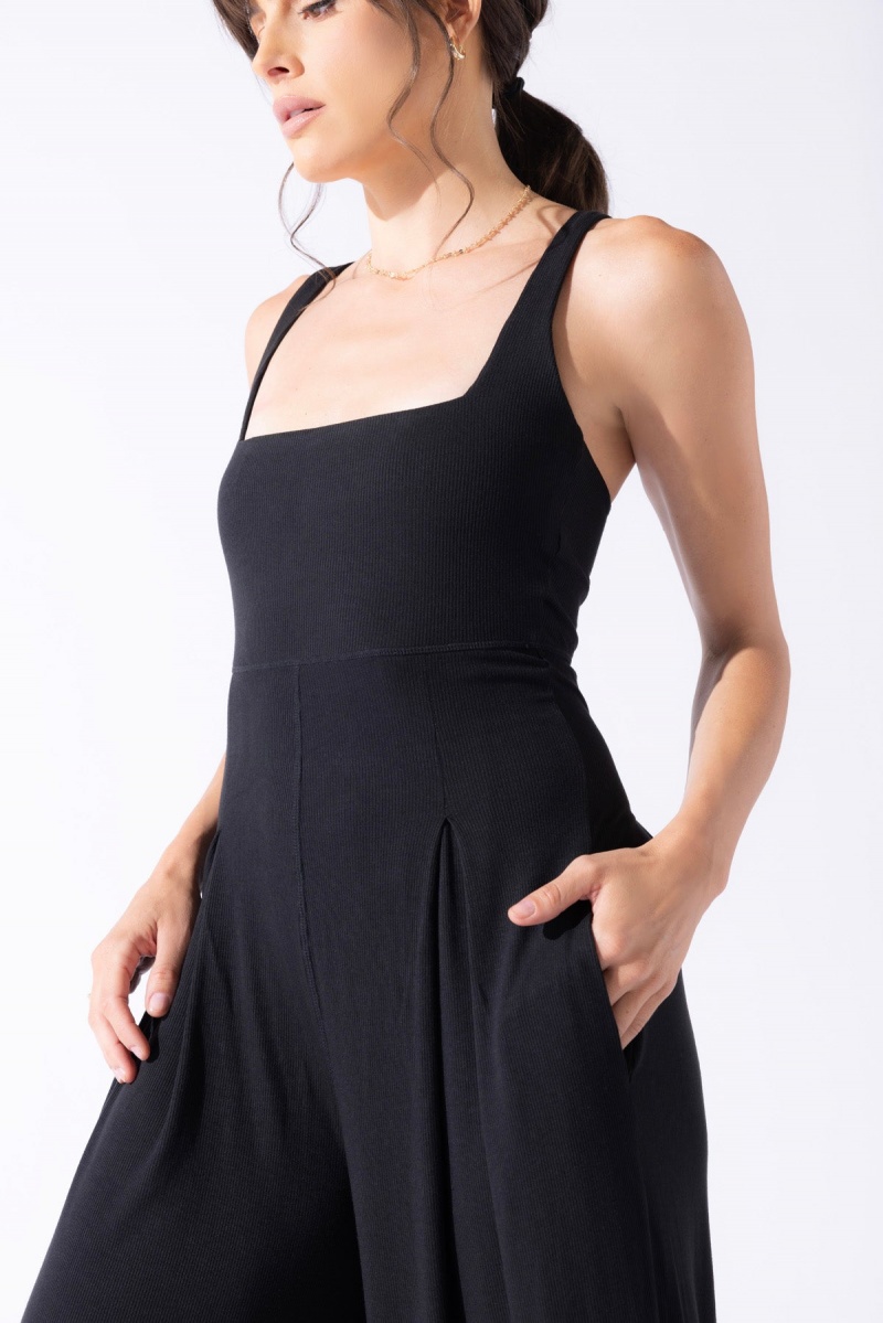 POPFLEX Go with the Flow Jumpsuit Schwarz | 65TZMXEYH