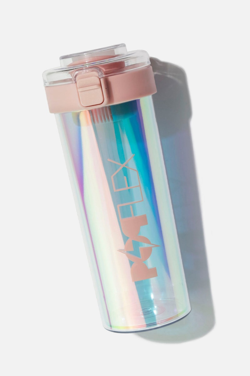 POPFLEX Iridescent Shaker Bottle Rosa | 24NGAXIRB