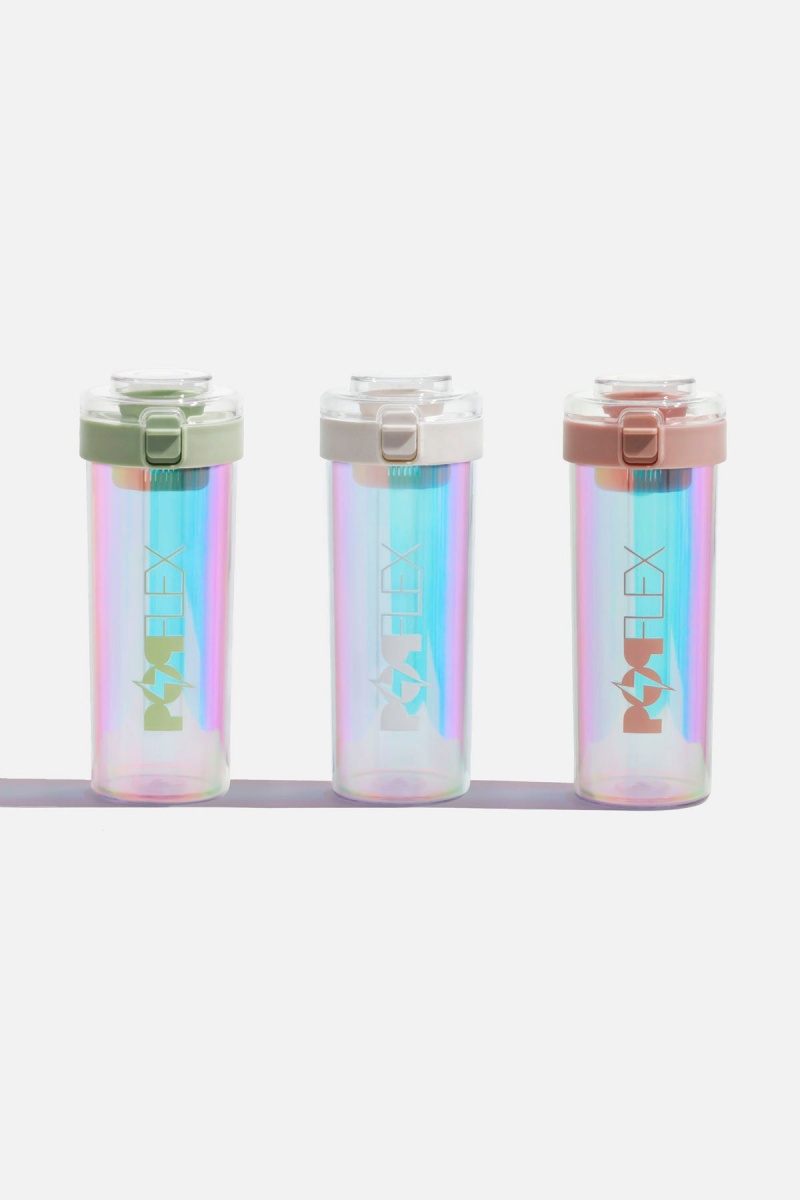 POPFLEX Iridescent Shaker Bottle Rosa | 24NGAXIRB