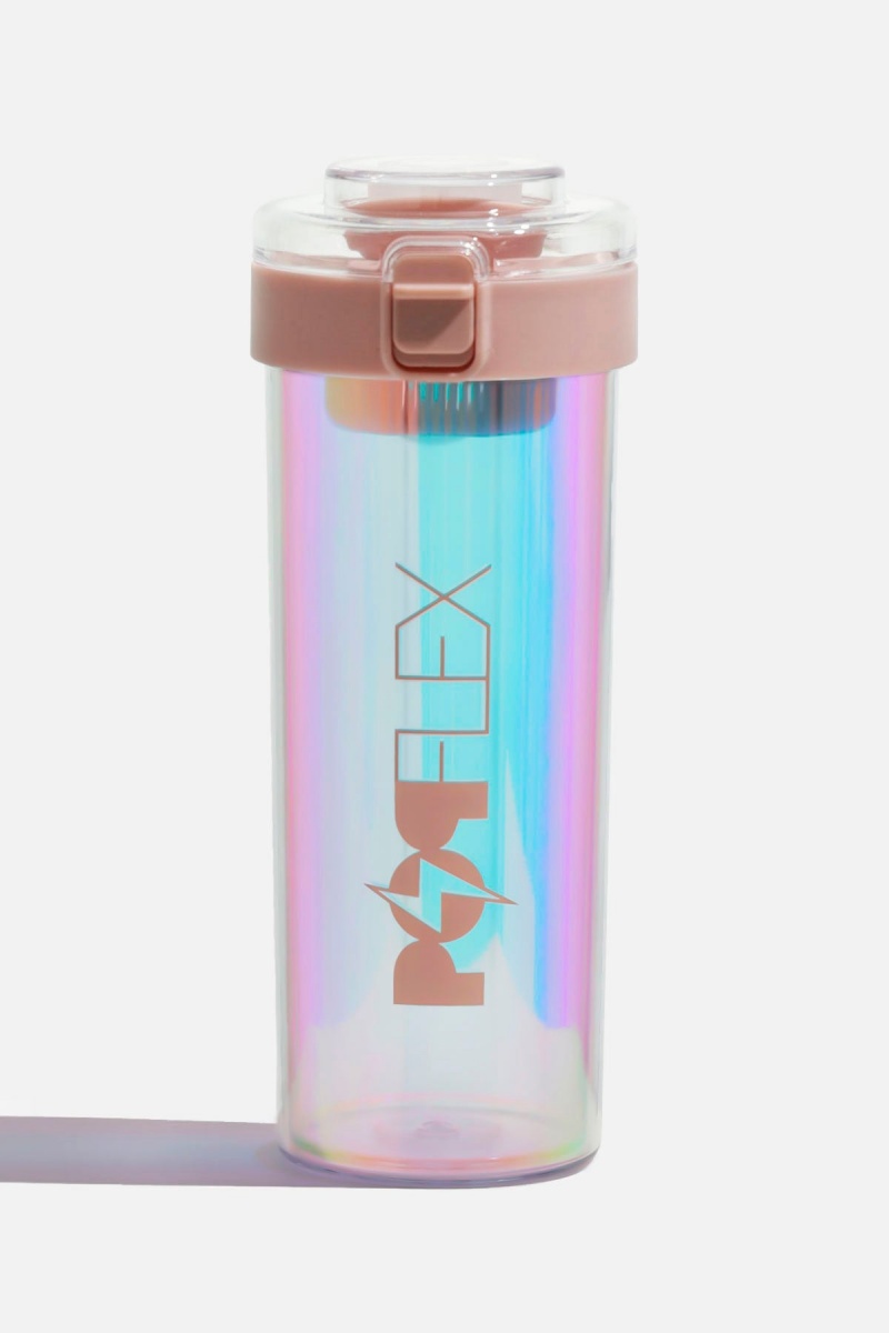 POPFLEX Iridescent Shaker Bottle Rosa | 24NGAXIRB