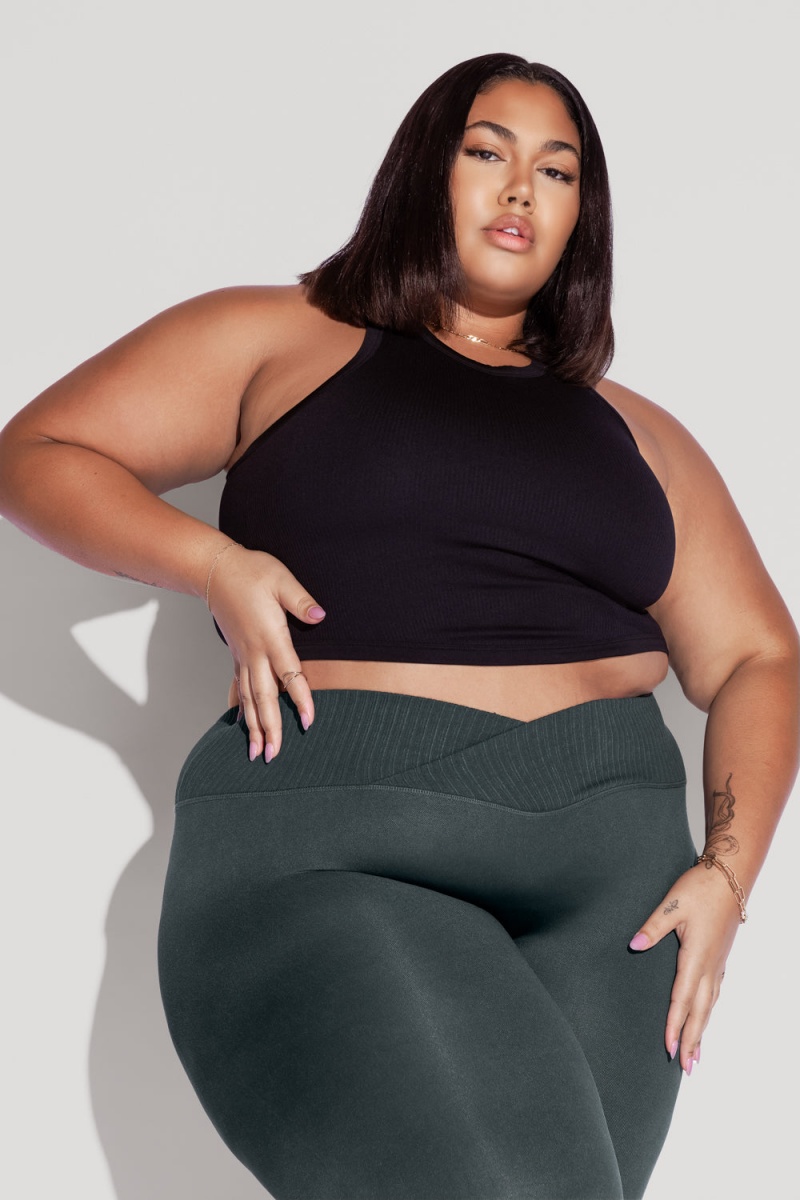 POPFLEX Let's Go Seamless Crop Top Schwarz | 21WGEJNCZ