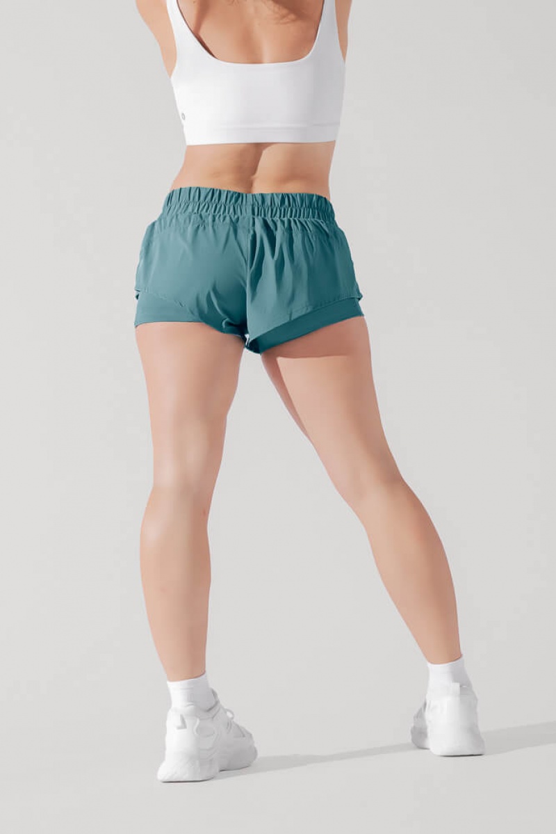 POPFLEX Low Rise Supershort™ Arctic Teal | 51IKURDJX