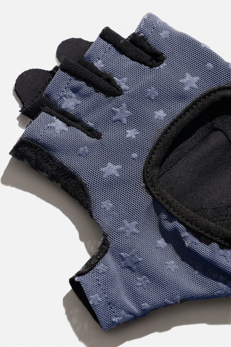 POPFLEX Luxe Mesh Sport Gloves Navy | 96YGMOJHQ