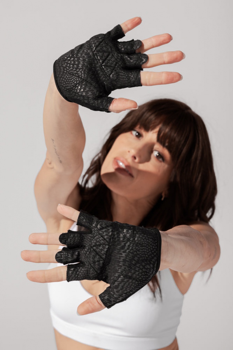 POPFLEX Luxe Mesh Sport Gloves Schwarz | 48KWYNGOI