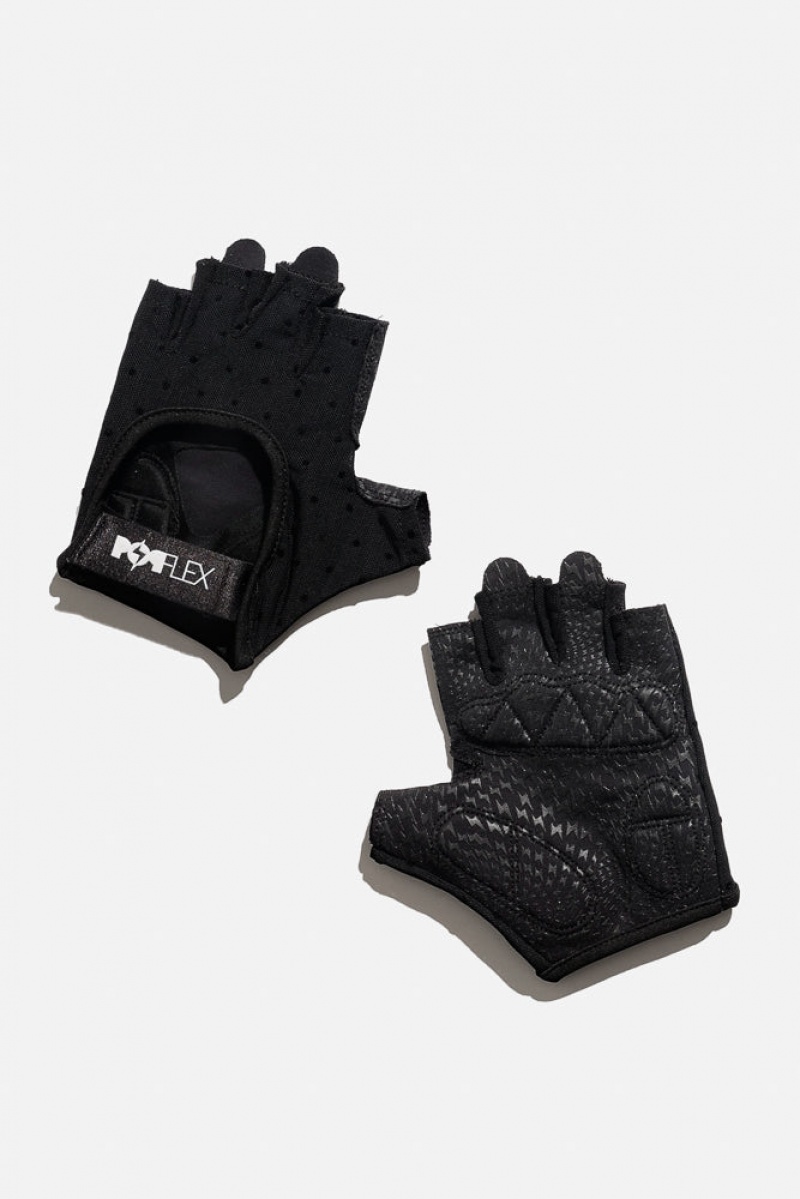 POPFLEX Luxe Mesh Sport Gloves Schwarz | 48KWYNGOI