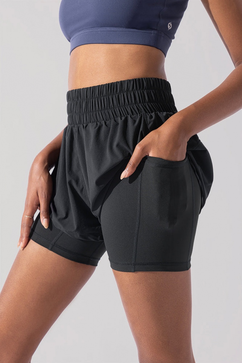 POPFLEX Midi Supershort™ Schwarz | 97QZEXJPR