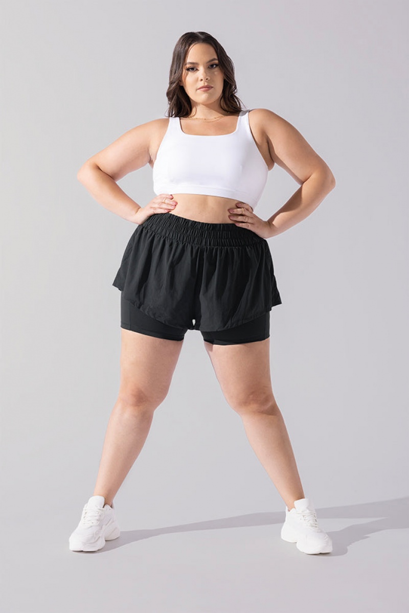 POPFLEX Midi Supershort™ Schwarz | 97QZEXJPR