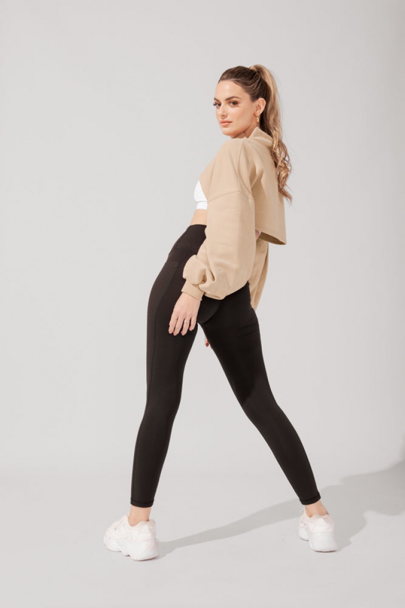 POPFLEX Mockneck Shruggie Taupe | 26LQOJNDP