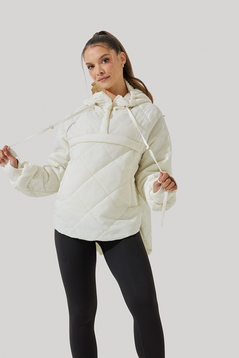 POPFLEX Pillow Packable Puffer Jacket Weiß | 08THGNRQV