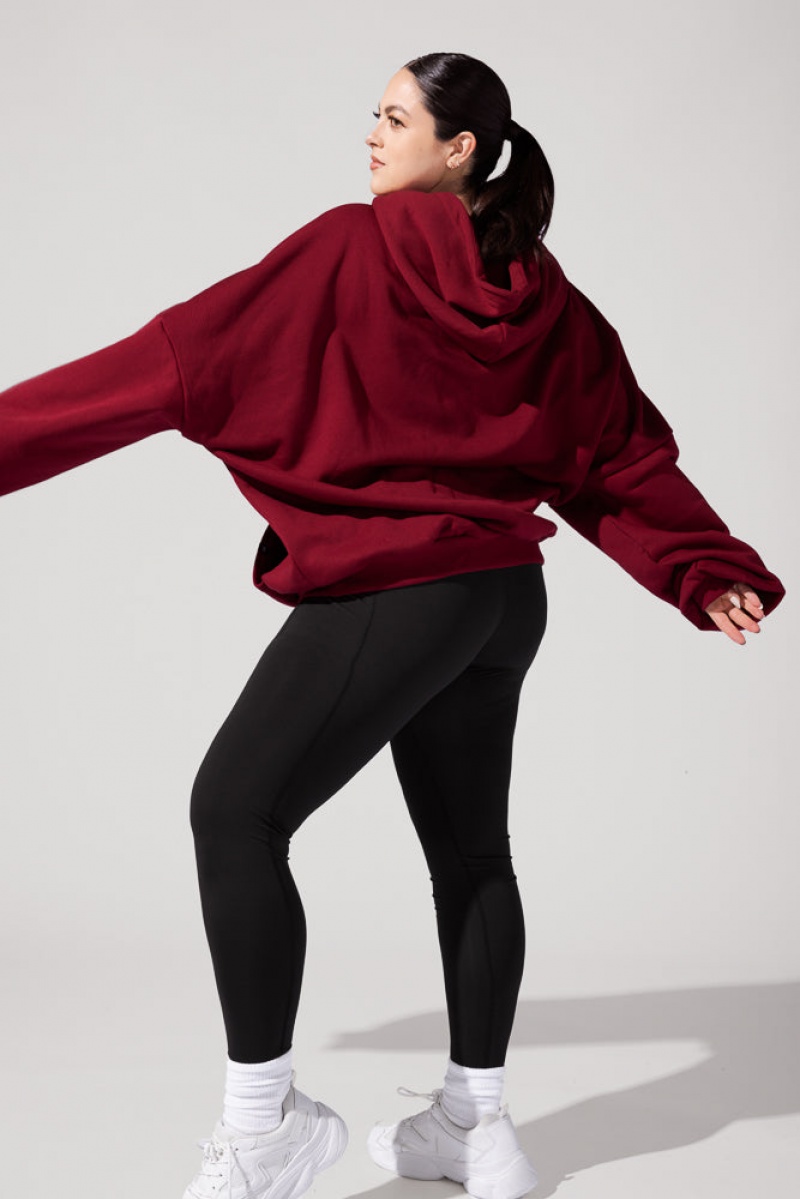 POPFLEX Pullover Cloud Hoodie Crimson | 84JWSPCRU