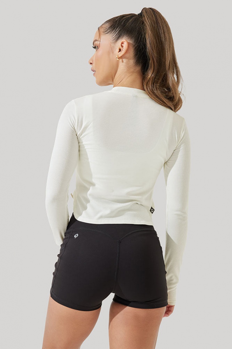 POPFLEX Refine Long Sleeve Top Weiß | 71WTVOGLP