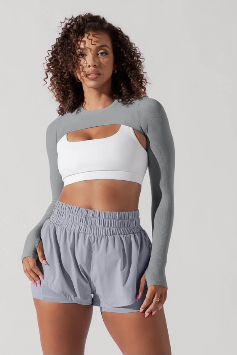 POPFLEX Relevé Gerippt Shrug Indigo | 54QEYWTGZ