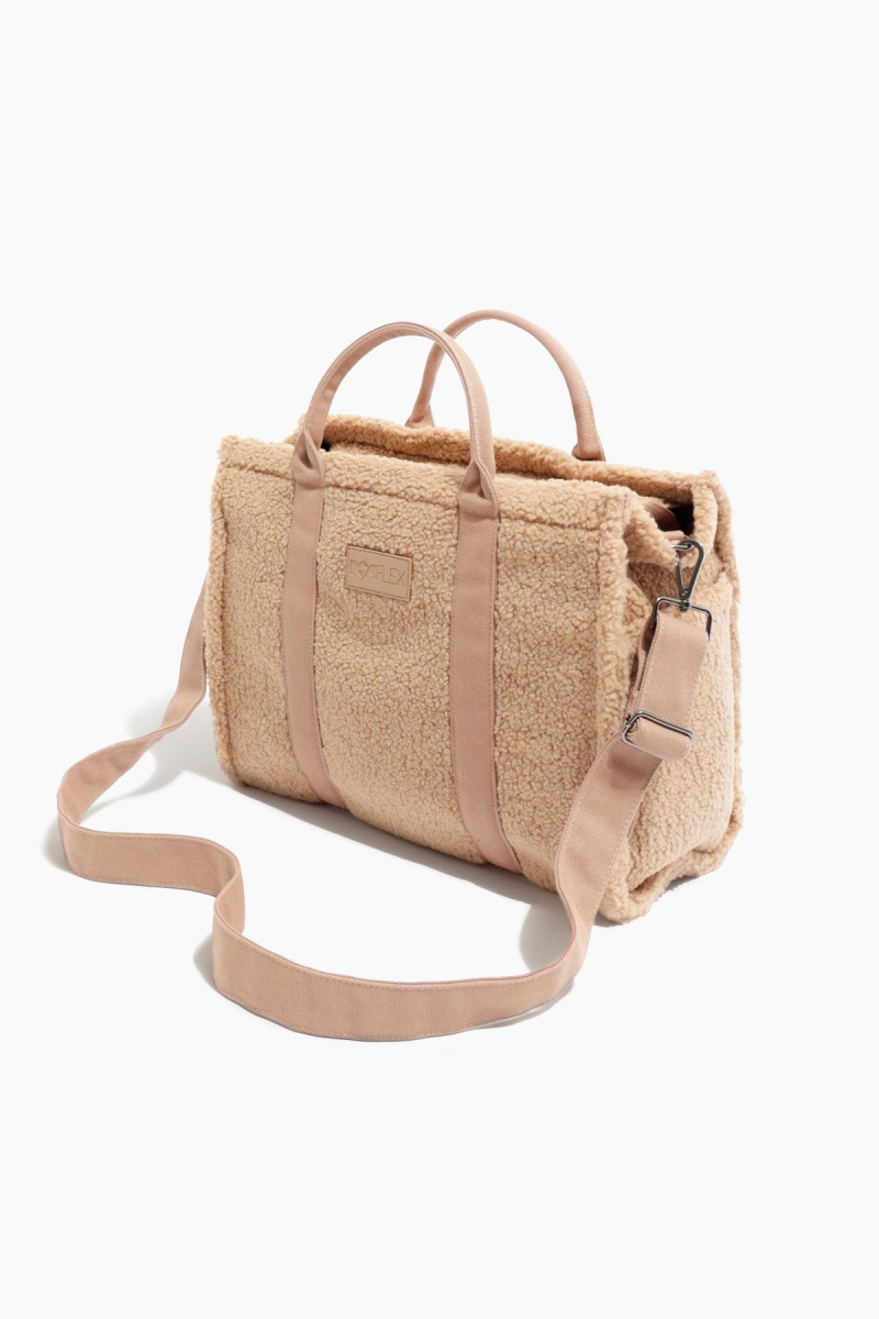 POPFLEX Sherpa Sloane Tote Braun | 65VMQSGBH