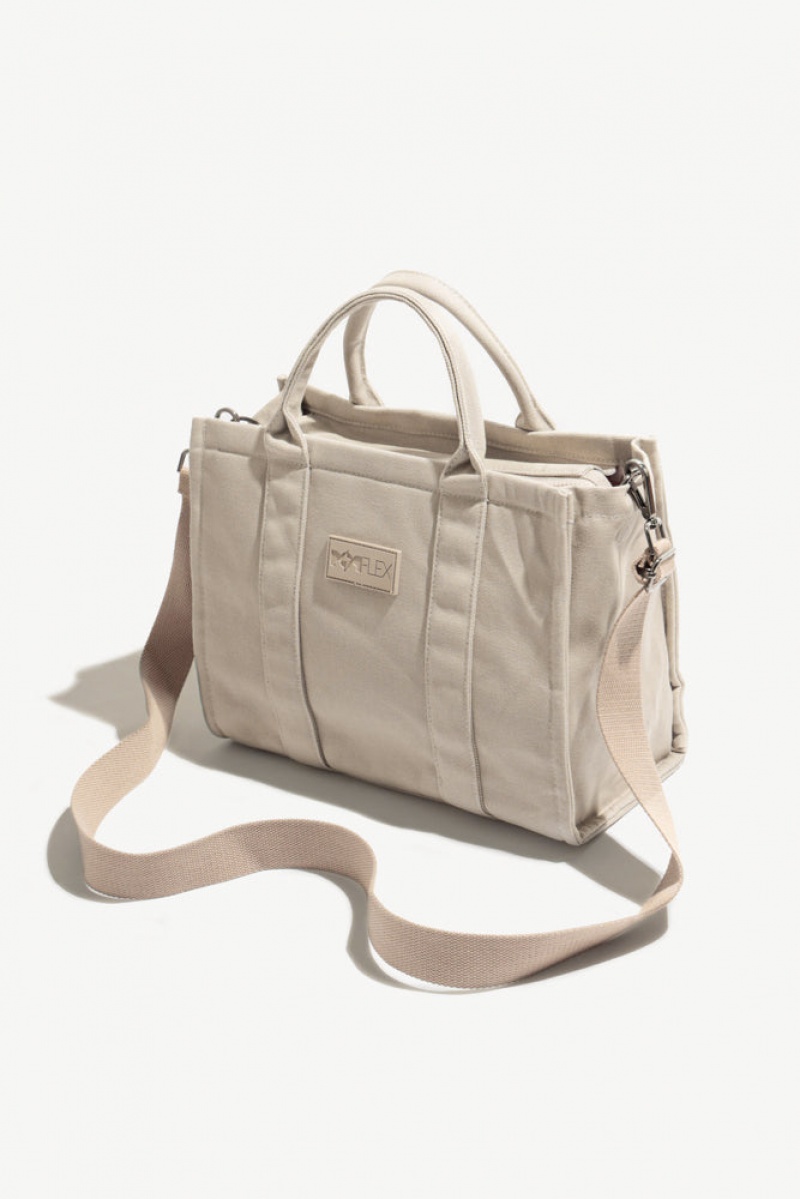 POPFLEX Small Sloane Tote Taupe | 70OEQRPUM